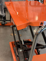 Pre-owned Aged Used SPS150-O Double Scissor Lift Table 330 lbs Cap, 43.3" lifting height-283516 Only Pick UP