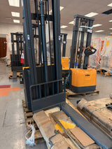 Pre-owned Premium Used CDD12R-E-118–2,640 lb Electric Stacker, 118" Lift, Fixed Legs-95275707