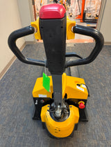 Pre-owned Aged Used CBD15 3,300 lb Electric Pallet Jack, Compact Lithium Model, 48"x27" Forks-XCBDA14002
