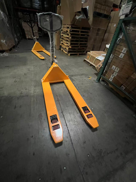 Pre-owned BF3500 Heavy-duty  Hydraulic Pallet Jack 7700 lbs Capacity 48"Lx27"W Fork