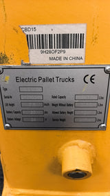 Pre-owned Premium Used CBD15 3,300 lb Electric Pallet Jack, Compact Lithium Model, 48"x27" Forks-21068848
