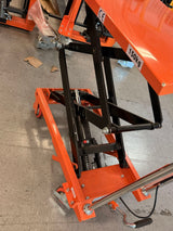 Pre-owned Aged Used SPS150-O Double Scissor Lift Table 330 lbs Cap, 43.3" lifting height-283516 Only Pick UP