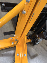 Pre-owned Premium Used SDJAS500–1100lbs Manual Pallet Stacker 1100 lbs Capacity 63" Lift Straddle Legs-98999