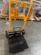 Pre-owned Regular Used HSW440-II – 440 lb Manual Winch Pallet Stacker, 35.4" Lift, Fixed Legs, Adjustable Forks-250031611 Only Pick Up