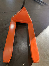Pre-owned Premium Used JF-685-O 2,200 lb High-Lift Hydraulic Pallet Jack – Wide Forks, 45" x 27"-4677379