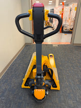 Pre-owned CBD15 3,300 lb Electric Pallet Jack, Compact Lithium Model, 48"x27" Forks