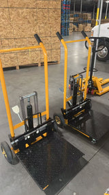 Pre-owned Premium Used HSP440–440lbs Manual Pallet Stacker 440 lbs Capacity 35.8" Lift Fixed Legs-2400265 Only Pick Up