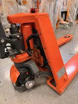 Pre-owned Aged Used CBD15-O 3,300 lb Electric Pallet Jack, Compact Lithium Model, 48"x27" Forks-211112746