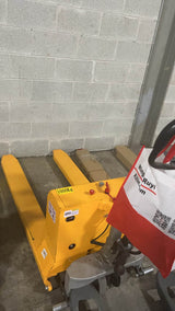 Pre-owned Regular Used JFD8-685 2,200 lb High-Lift Electric Pallet Jack, GEL Battery Model, 49"x27" Forks-JFD80010