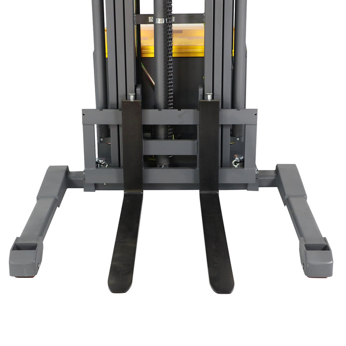 High Lift 3300lbs 177” Fully Electric Straddle Walkie Pallet Lift Stacker CTDR15-III-177 - Full Electric Stacker