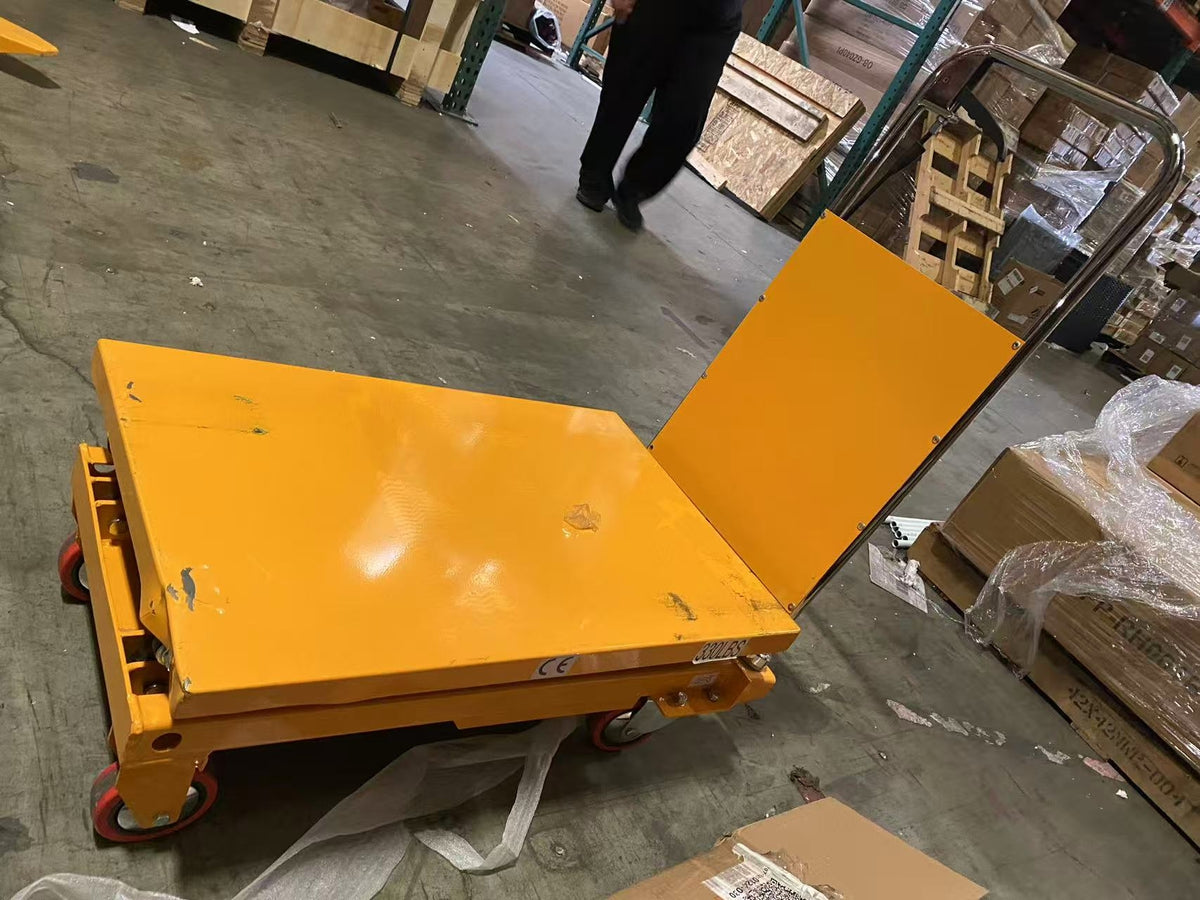 Pre-owned Aged Used SPS350 Double Scissor Lift Table 770 lbs Cap, 37.4" lifting height-240702191