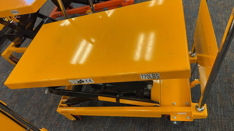 Pre-owned Regular Used SPS350 Double Scissor Lift Table 770 lbs Cap, 37.4" lifting height-160021