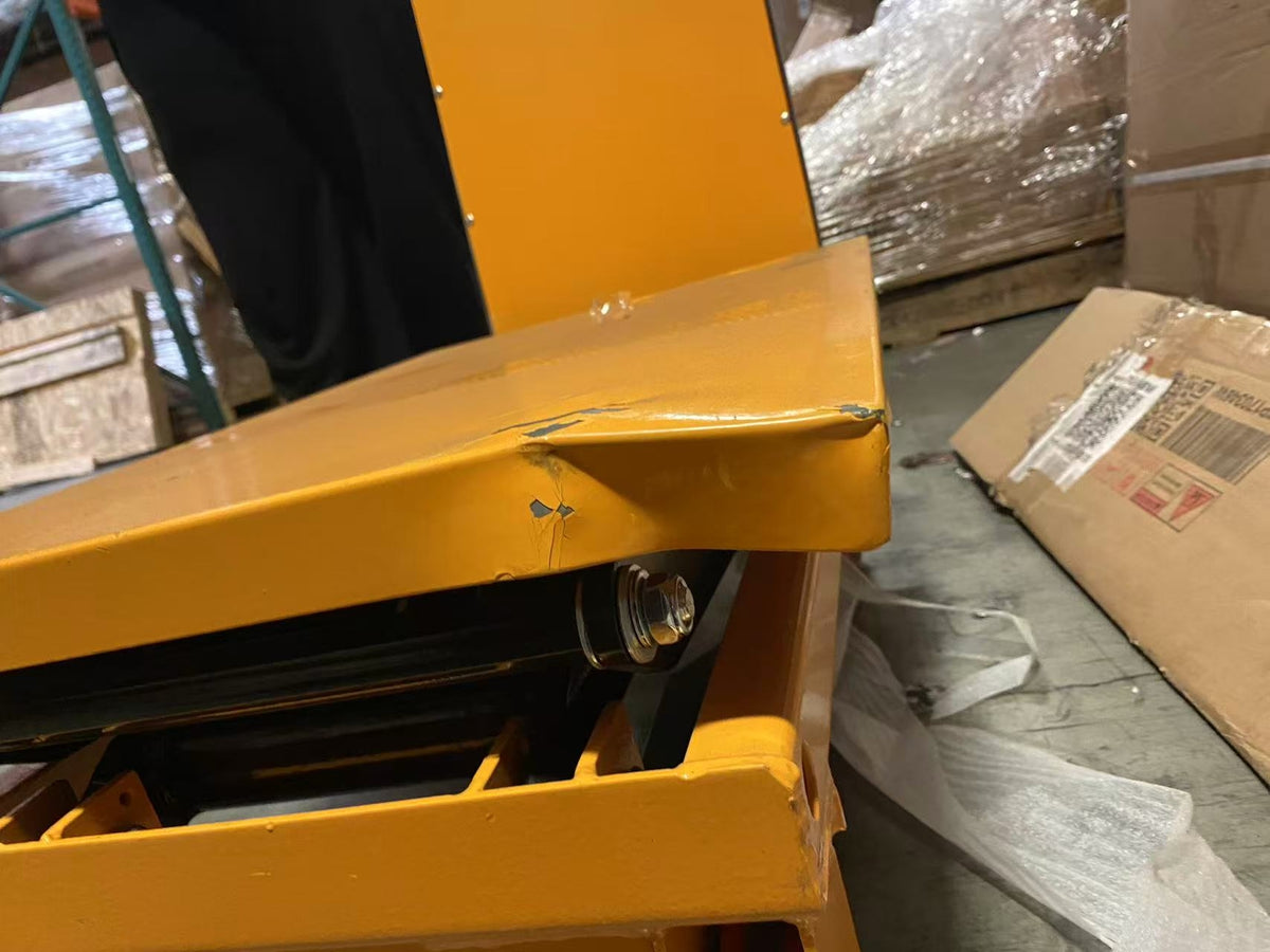 Pre-owned Aged Used SPS350 Double Scissor Lift Table 770 lbs Cap, 37.4" lifting height-240702191
