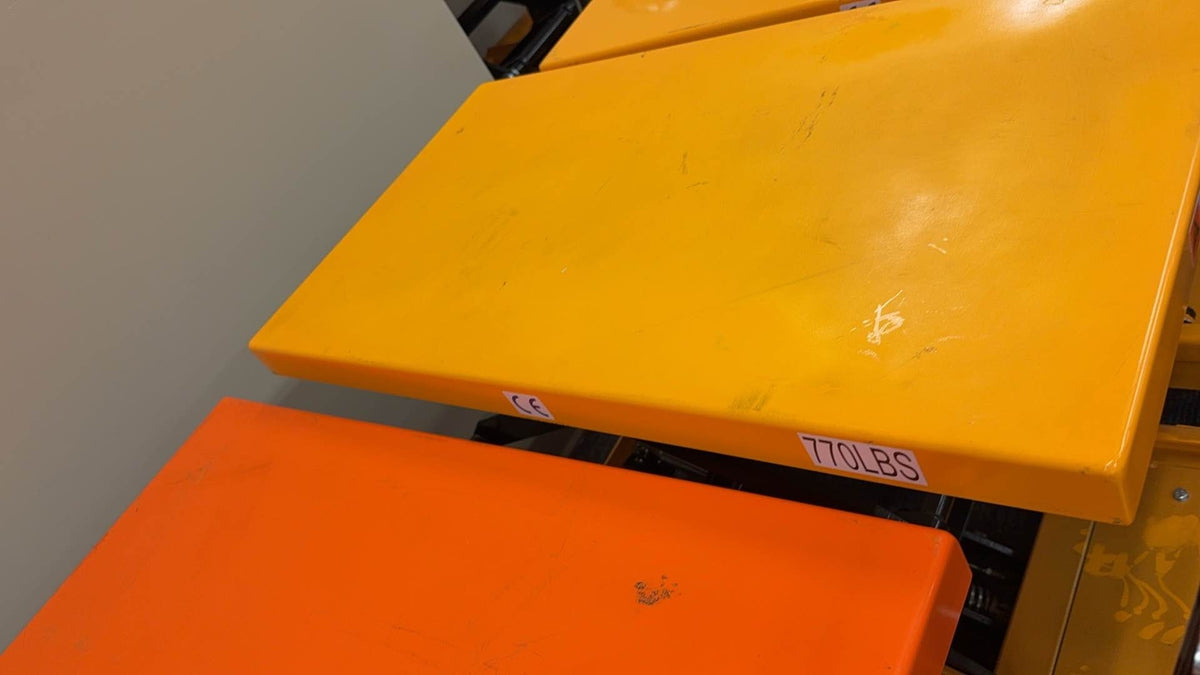 Pre-owned Regular Used SPS350 Double Scissor Lift Table 770 lbs Cap, 37.4" lifting height-A101137
