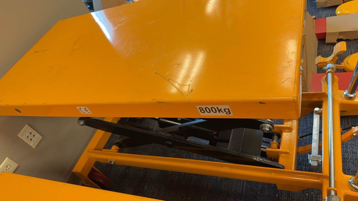 Pre-owned Regular Used SPS800 Double Scissor Lift Table 1760lbs Cap, 40.4" lifting height-242028 only Pick Up