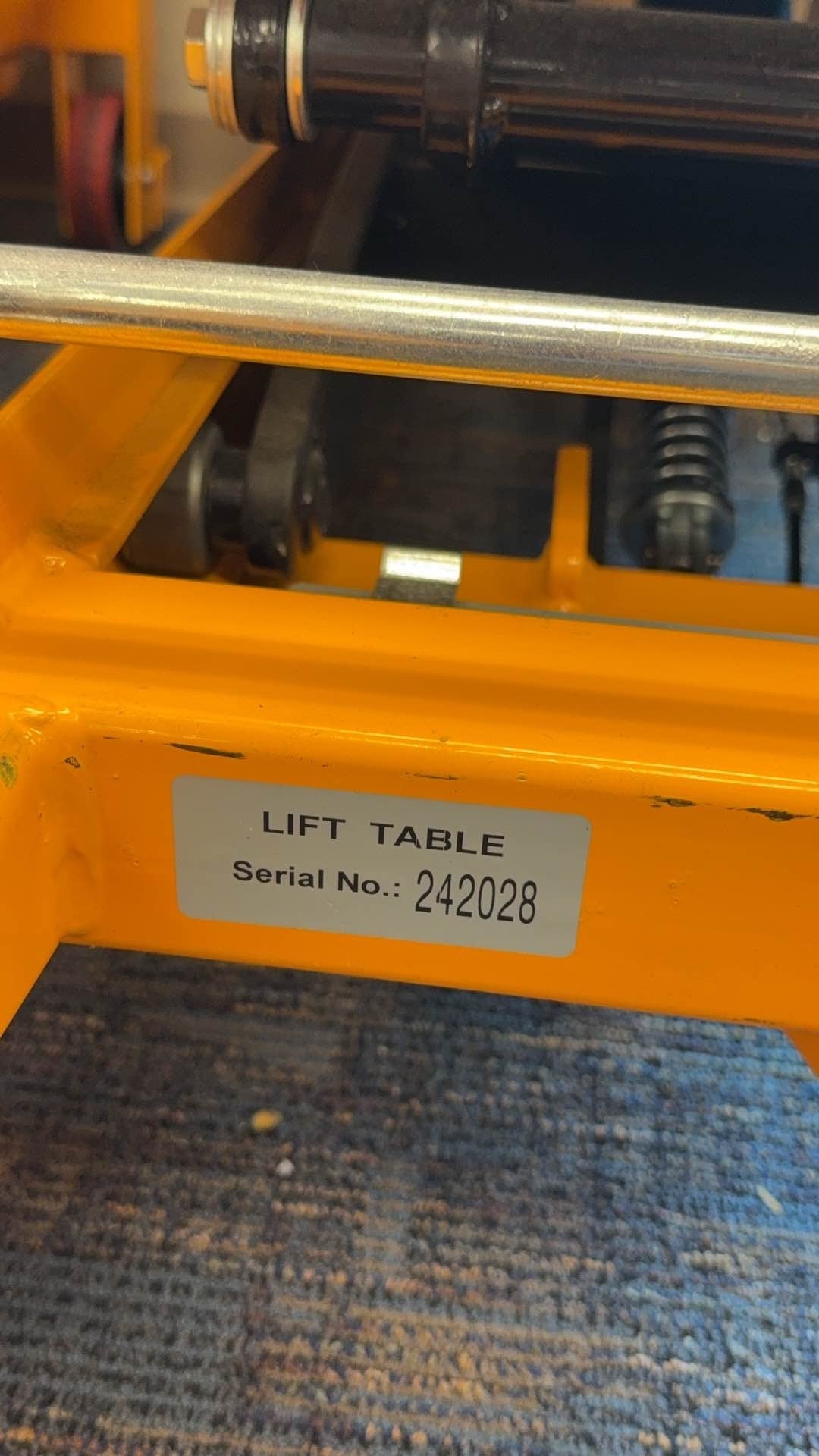 Pre-owned Regular Used SPS800 Double Scissor Lift Table 1760lbs Cap, 40.4" lifting height-242028 only Pick Up