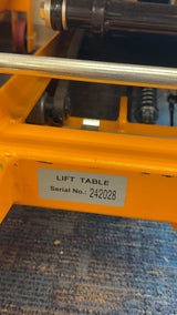 Pre-owned Regular Used SPS800 Double Scissor Lift Table 1760lbs Cap, 40.4" lifting height-242028 only Pick Up