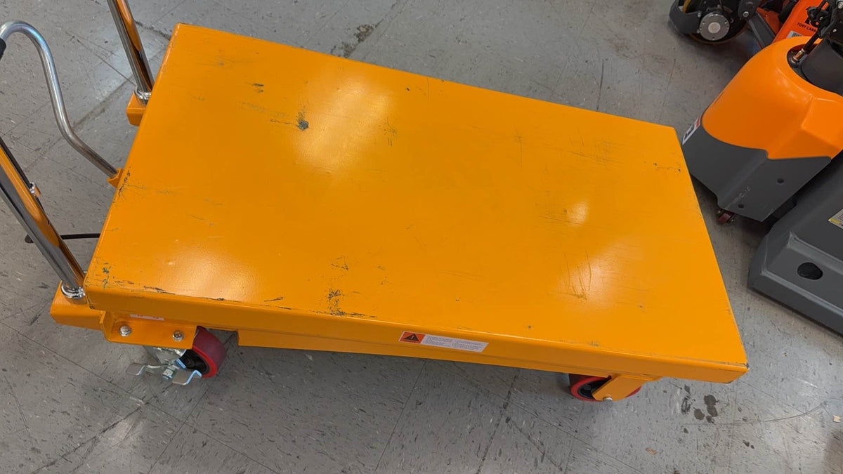 Pre-owned Regular Used SPS350 Double Scissor Lift Table 770 lbs Cap, 37.4" lifting height-2408060156