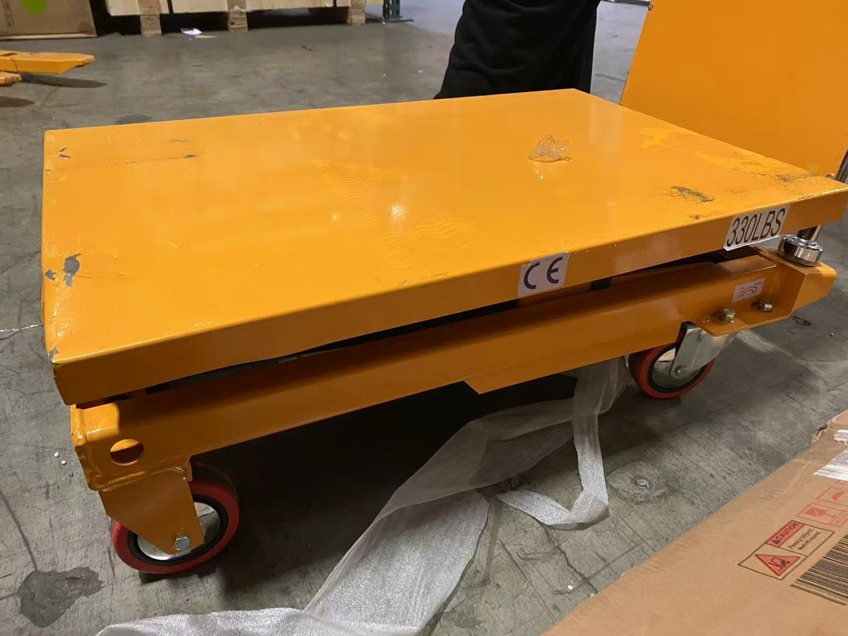 Pre-owned Aged Used SPS350 Double Scissor Lift Table 770 lbs Cap, 37.4" lifting height-240702191