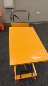 Pre-owned Premium Used SP150E Single Scissor Lift Table 330lbs Cap, 29" lifting height-318333 Only Pick-Up