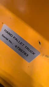 Pre-owned Regular Used WB Hydraulic Pallet Jack 11000 lbs Capacity 48"Lx27"W Fork-4795783