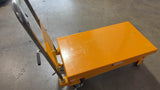 Pre-owned Regular Used SPS350 Double Scissor Lift Table 770 lbs Cap, 37.4" lifting height-230121
