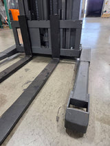 Pre-owned Premium Used CTD15R-E-118 – 3,300 lb Electric Stacker, 118" Lift, Straddle Legs, Adjustable Forks-21110322