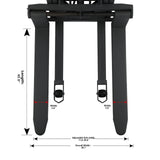 3300lbs Manual Push Electric Lift Stacker, 118" Height, Fixed Legs, Adjustable Forks / Xilin CDD15BE-118