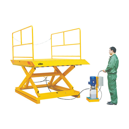 Xilin 5955lbs Stationary electric lift table with Double Hydraulic Pump AL1 - Lift Table