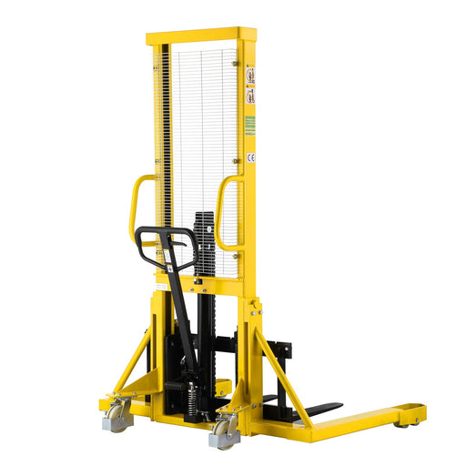 Xilin Hydraulic Hand Stacker with Straddle Legs 2200lbs Capacity 63’ Lift Height SDJAS1016 - Manual Stacker