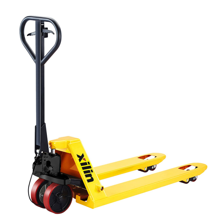 Xilin Hydraulic Pallet Jack 5500lbs Capacity 48’Lx27’W Fork with Brake System BFB Bundle Sale - Hand Pallet Jack