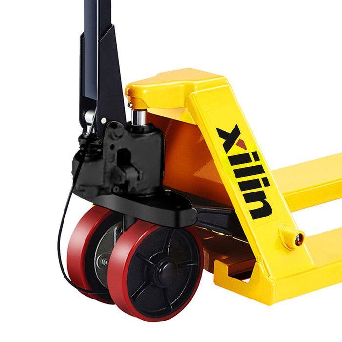 Xilin Hydraulic Pallet Jack 5500lbs Capacity 48’Lx27’W Fork with Brake System BFB Bundle Sale - Hand Pallet Jack