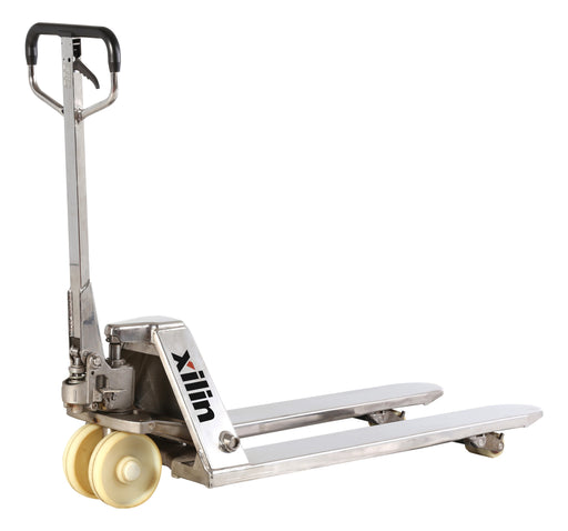 Xilin Hydraulic Stainless Steel Pallet Truck 5500lbs Capacity 48’Lx27“W Fork BFS - Hand Pallet Jack