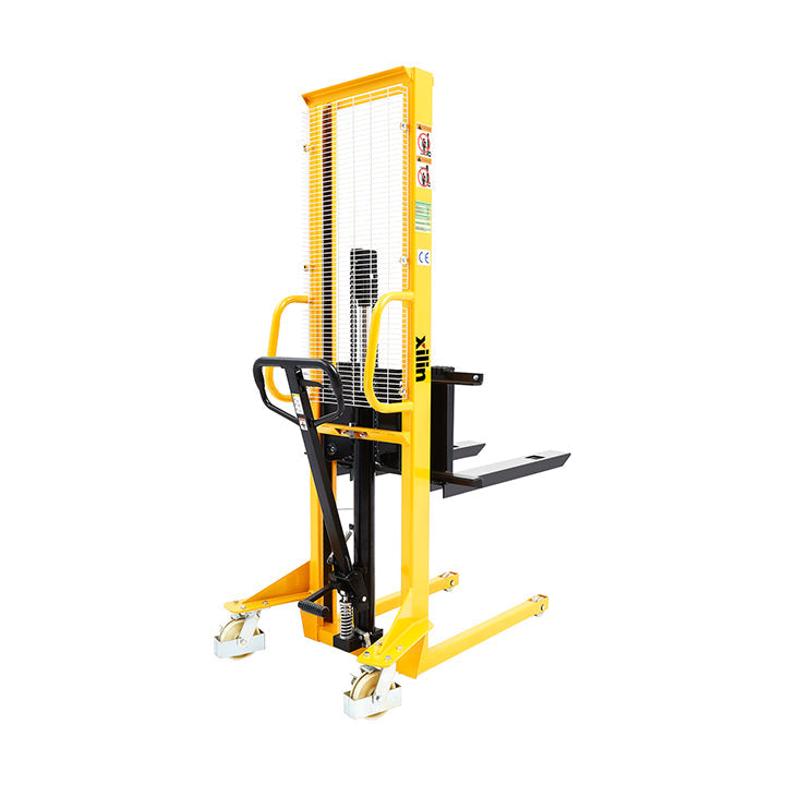 Xilin Manual Pallet Stacker 1100lbs Capacity 63’ Lift fixed legs SDJA500 - Manual Stacker