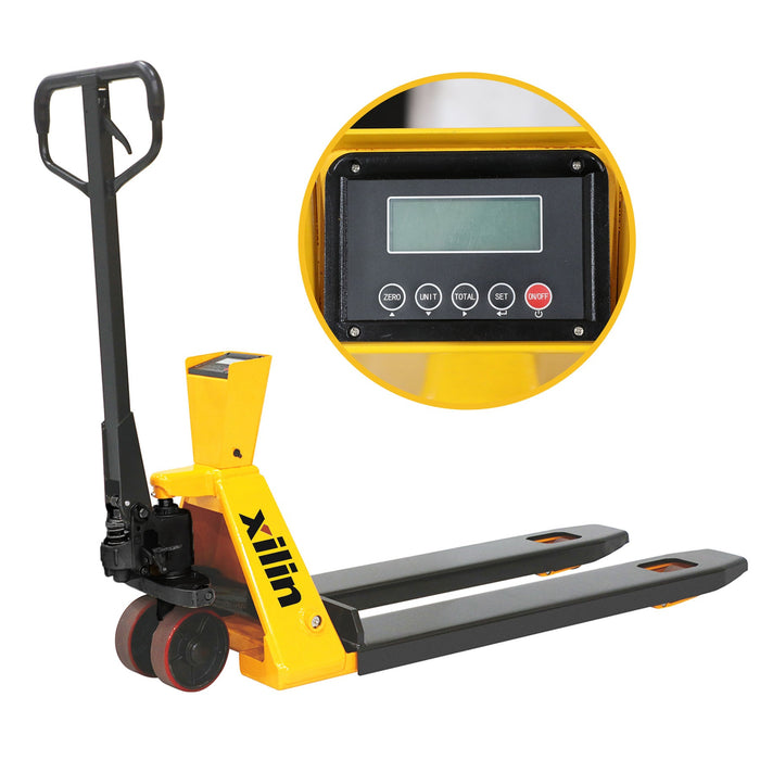 Xilin Scale Manual Pallet Jack 4400lbs Capacity BFC6-7E