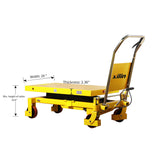 Xilin Scissor Lift Table 2200lbs Cap 39.4’ lifting height SP1000 - Single Scissor