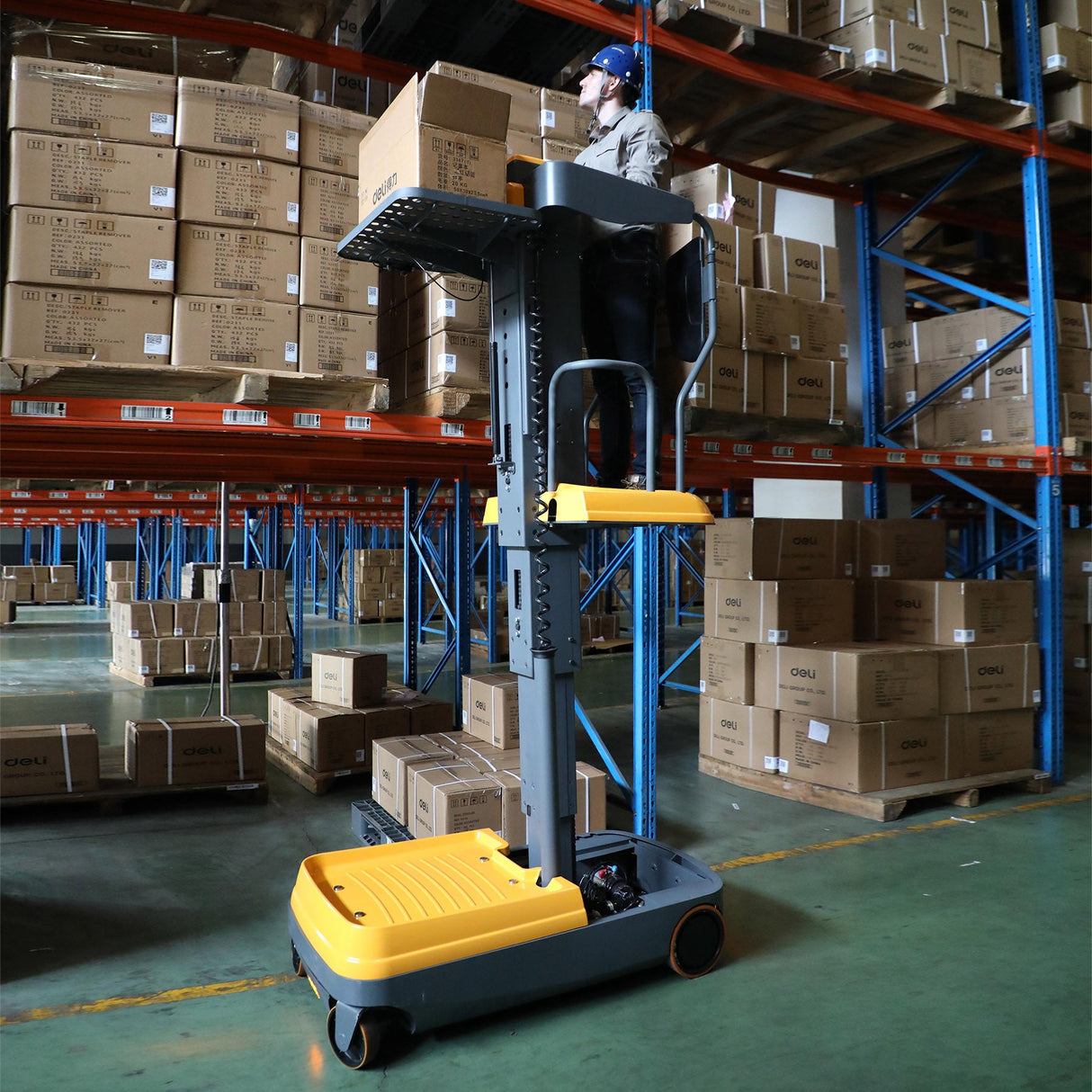 Xilin Work Assist Vchicle 197” Fully Electric Mini Order Picker 330lbs OPSM - Order Picker