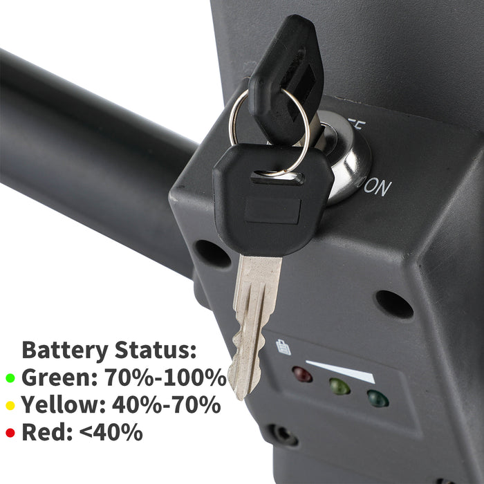 Electric Pallet Jack 3300lbs Lithium Battery Narrow Fork 45"x21" CBD15W-LI