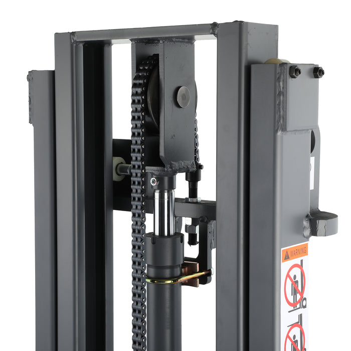 2200lbs 98" Long-Lasting Electric Power Counterbalanced Lift Stacker  CPD10W-98